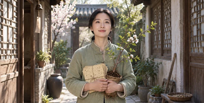 春风经过的院子:春风穿过气缝把四年的籽纸送回家